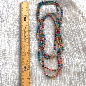 Genuine stone multicolor necklace